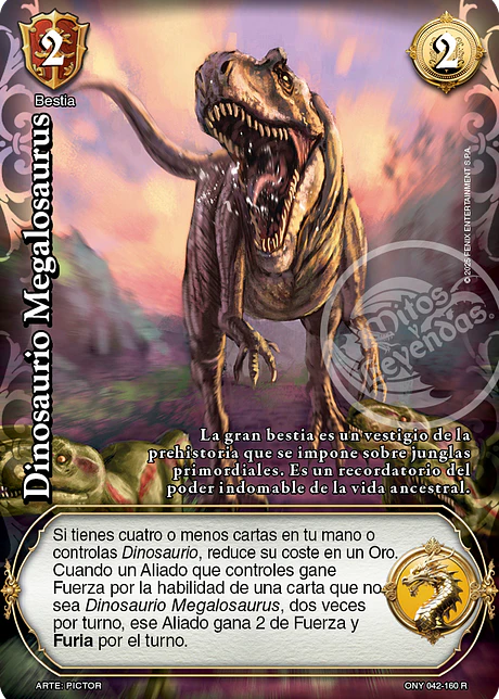 Dinosaurio Megalosaurus (ONY - Real)