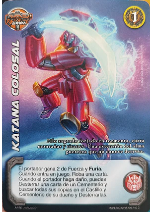 Katana Colosal (KVM - Cortesano)