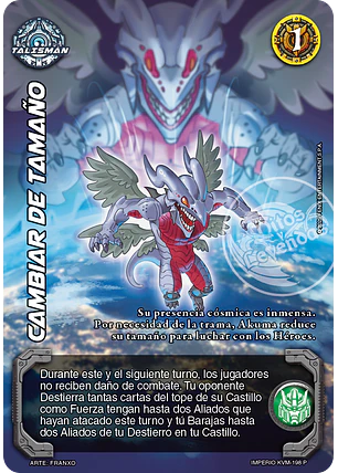 Cambiar de Tamaño (MTB - Invasores Galácticos)