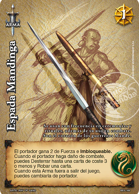 Espada Mandinga (Bestiarium - Promocional)