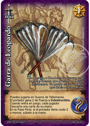 Garra de Leopardo (Bestiarium - Vasalla)