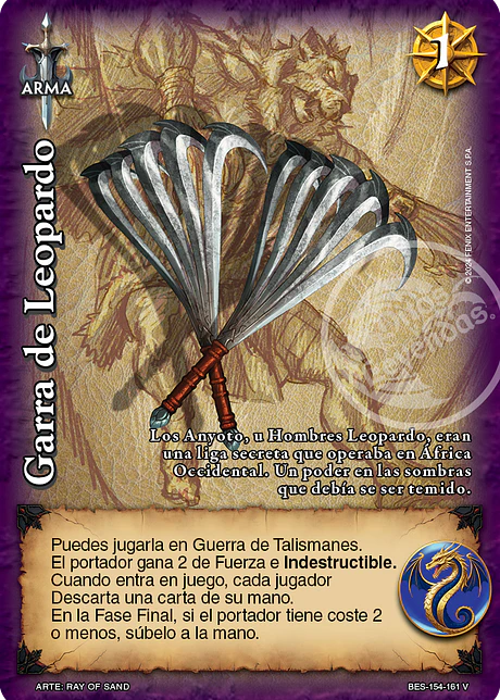 Garra de Leopardo (Bestiarium - Vasalla)