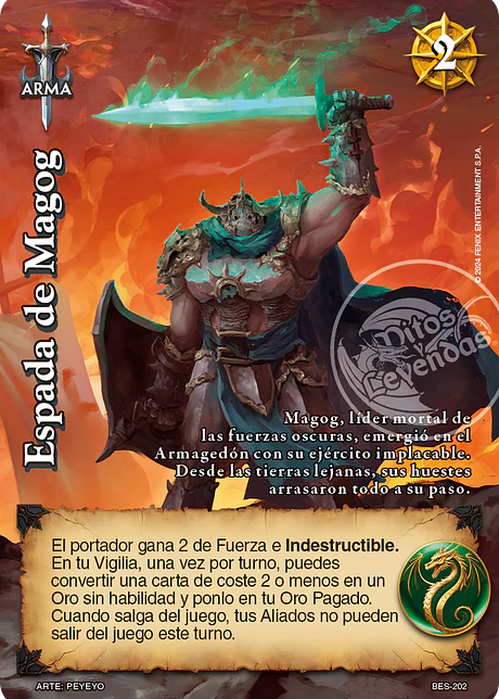 Espada de Magog (Bestiarium - Promocional)