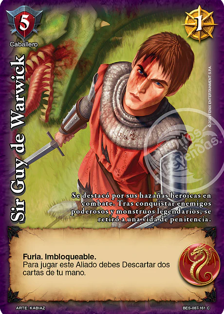 Sir Guy de Warwick (Bestiarium - Cortesana)