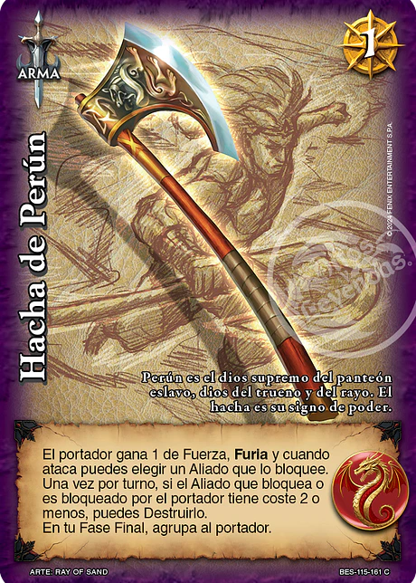 Hacha de Perún (Bestiarium - Cortesana)