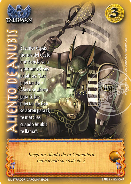 Aliento de Anubis (Leyendas PB 3.0 – Reales)