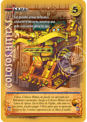 Colosos Hititas (Leyendas PB 3.0 – Reales)