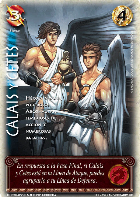Calais y Cetes (HELENICA ANIV - Cortesana)