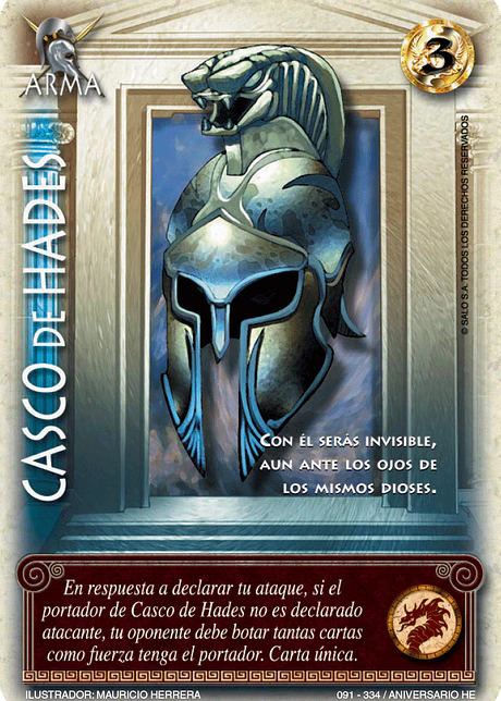 Casco de Hades (Helénica Aniv - Real)