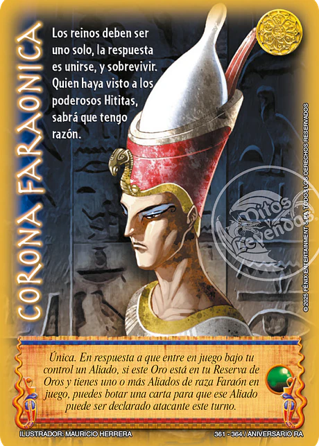 Corona Faraonica (Aniversario de Ra - Vasalla)