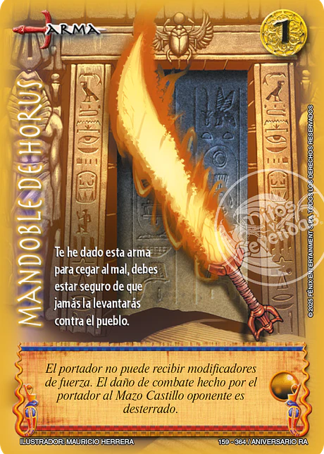 Mandoble de Horus (Aniversario de Ra - Real)