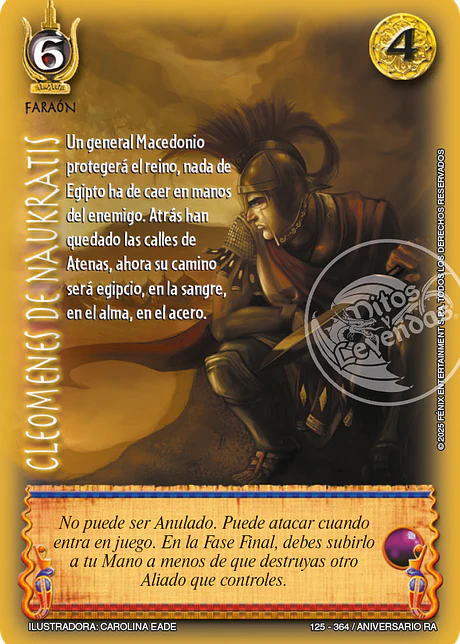 Cleomenes de Naukratis (Rework) (Aniversario de Ra - Real)