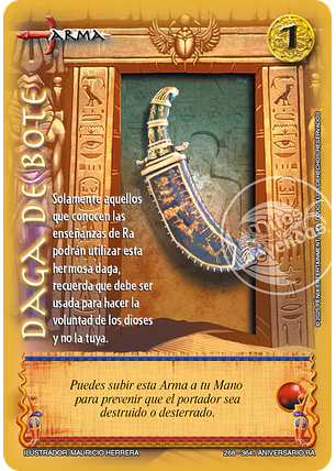 Daga de bote (Aniversario de Ra - Cortesana)