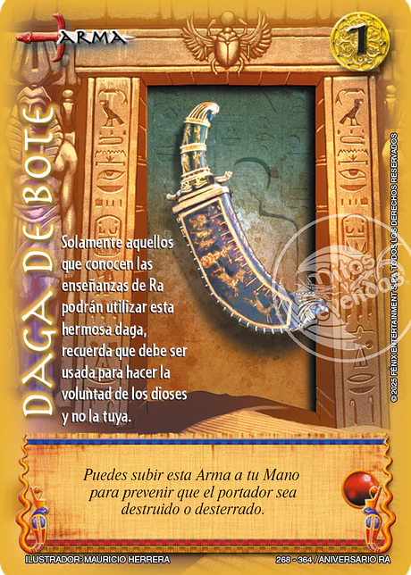 Daga de bote (Aniversario de Ra - Cortesana)