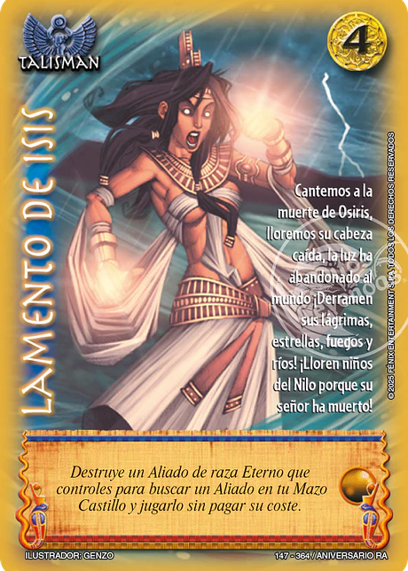 Lamento de Isis (Aniversario de Ra - Real)