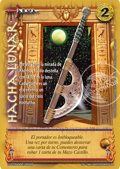 Hacha lunar (Aniversario de Ra - Real)