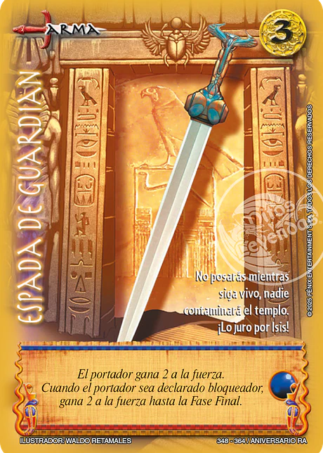 Espada de guardian (Aniversario de Ra - Vasalla)