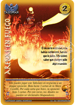 Arenas en fuego (Aniversario de Ra - Real)