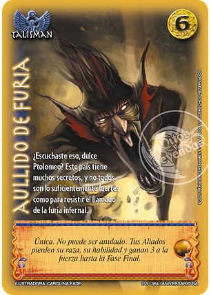 Aullido de furia (Aniversario de Ra - Real)