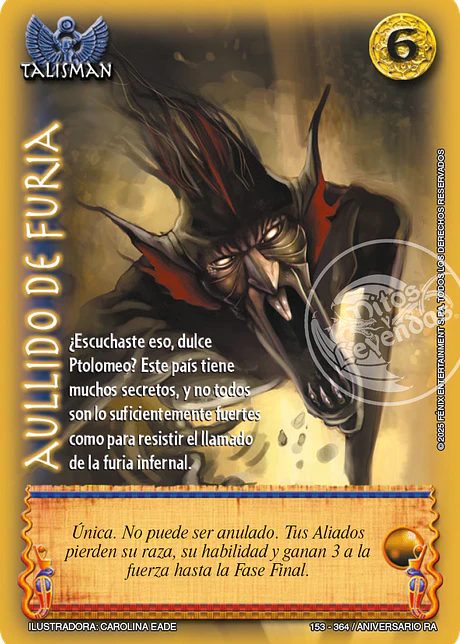 Aullido de furia (Aniversario de Ra - Real)