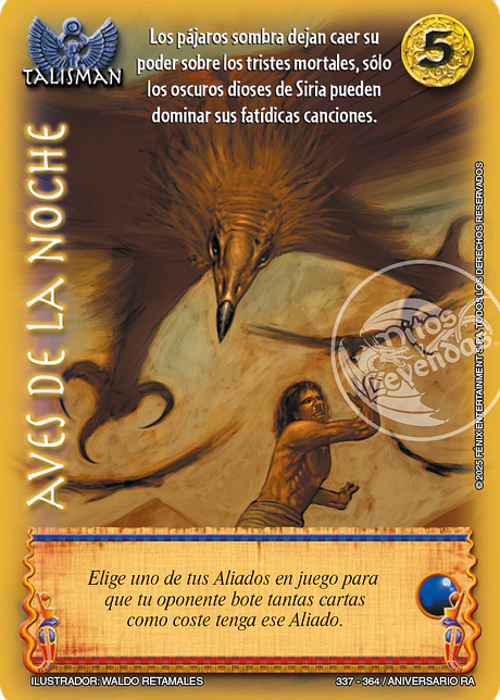 Aves de la noche (Aniversario de Ra - Vasalla)