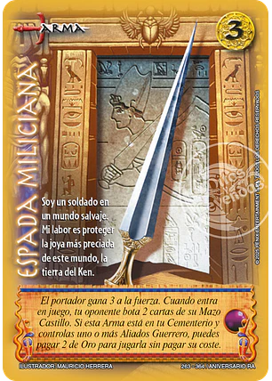 Espada Miliciana (Rework) (Aniversario de Ra - Cortesana)