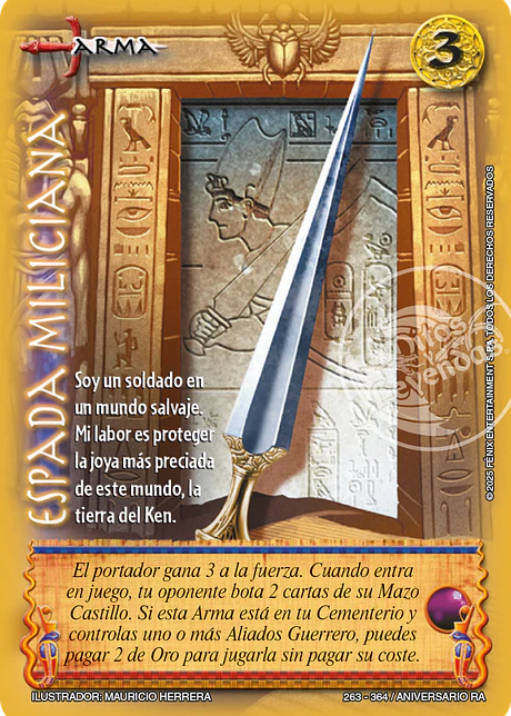 Espada Miliciana (Rework) (Aniversario de Ra - Cortesana)