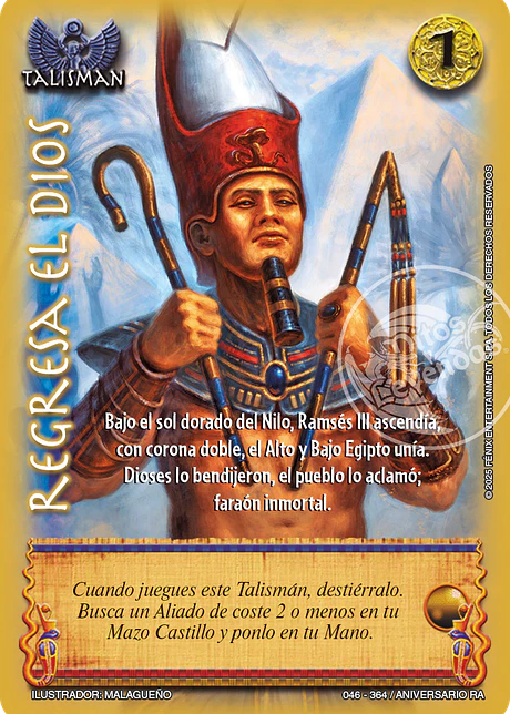Regresar el dios (Aniversario de Ra - Mega Real)