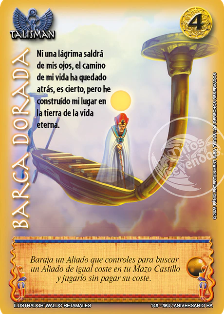Barca dorada (Aniversario de Ra - Real)