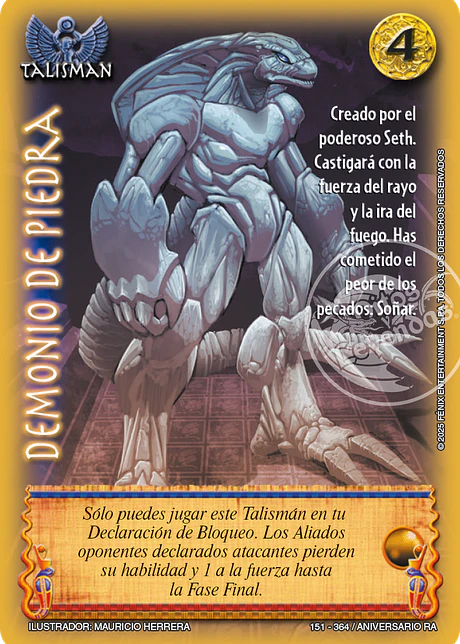Demonio de piedra (Aniversario de Ra - Real)
