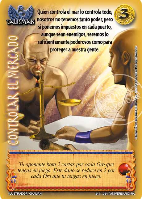 Controlar el mercado (Aniversario de Ra - Cortesana)