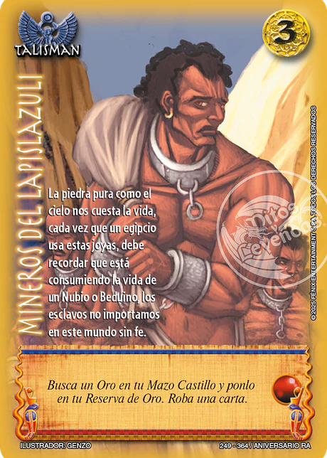 Mineros del lapislazuli (Aniversario de Ra - Cortesana)
