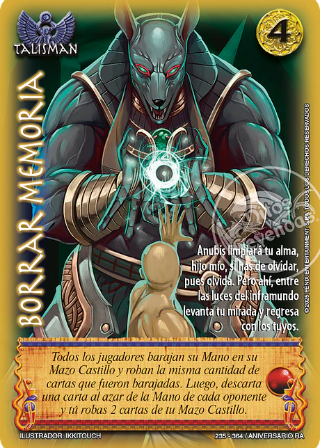 Borrar memoria (Aniversario de Ra - Cortesana)