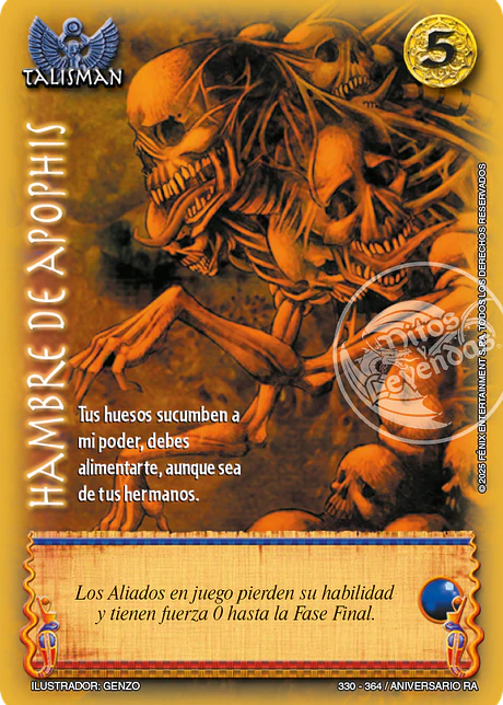 Hambre de Apophis (Aniversario de Ra - Vasalla)