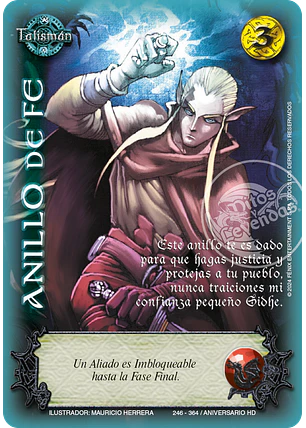 Anillo de Fé (HD Aniversario - Cortesana)