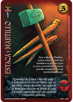 Estaca y Martillo (Kit Drácula)