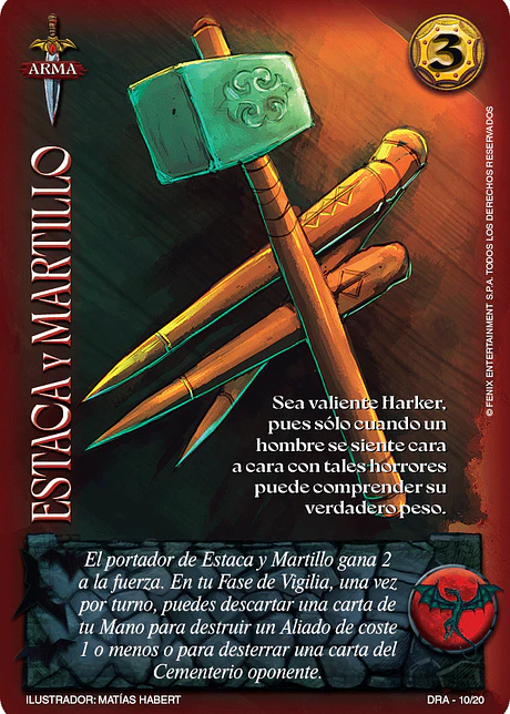 Estaca y Martillo (Kit Drácula)