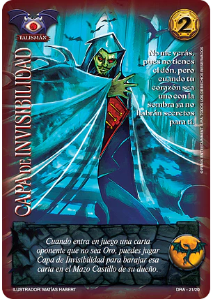 Capa de Invisibilidad (Kit Drácula - Promocional)