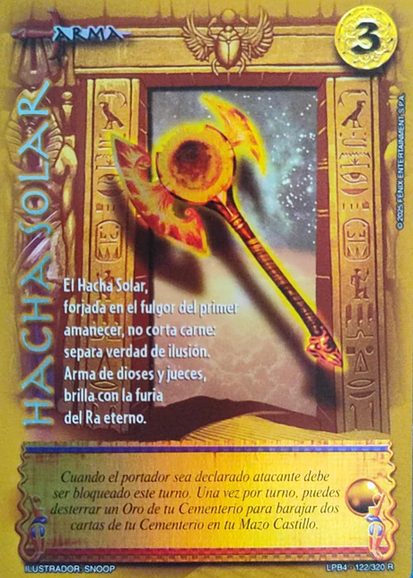Hacha Solar (LPB 4.0 - Real)