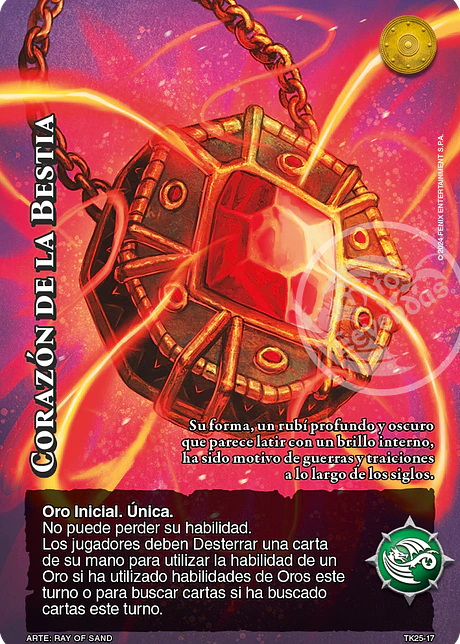 Corazón de la Bestia (TK25 - Cenizas de Fuego)