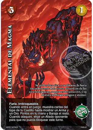 Elemental de Magma (TK25 - Cenizas de Fuego)