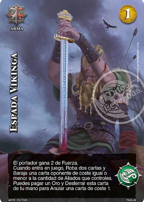 Espada Vikinga (TK25 - Cenizas de Fuego)