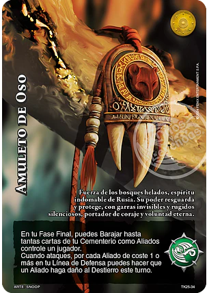 Amuleto de Oso (TK25 - Hielo Inmortal)