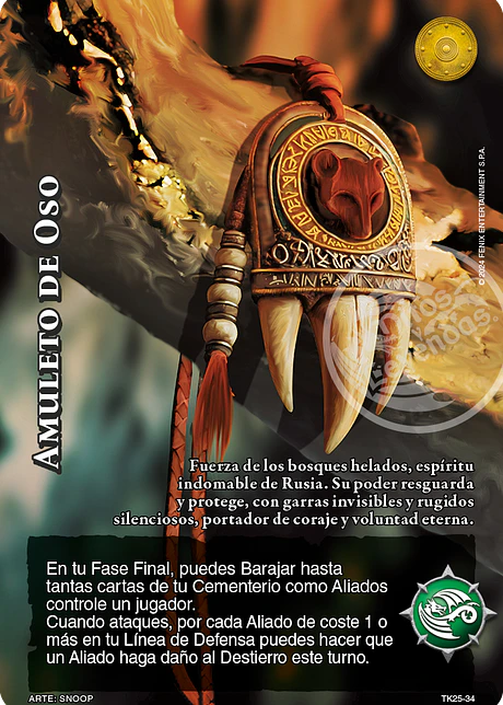 Amuleto de Oso (TK25 - Hielo Inmortal)