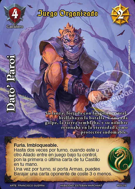 Dato' Paroi (Juego Organizado)
