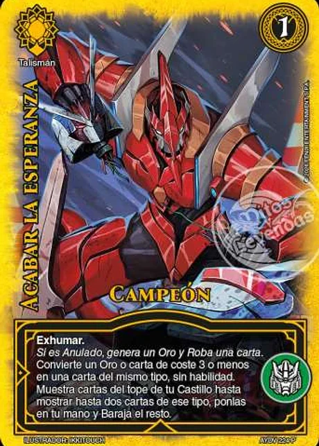 Acabar la Esperanza (Campeón)