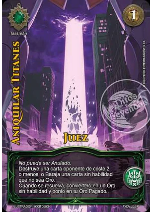 Aniquilar Titanes (Juez)