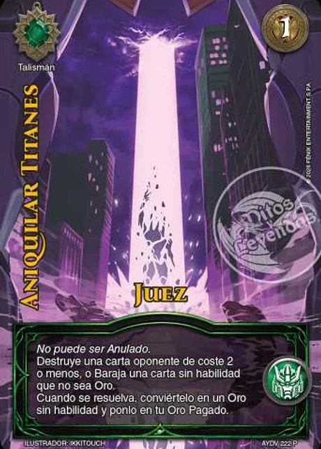 Aniquilar Titanes (Juez)