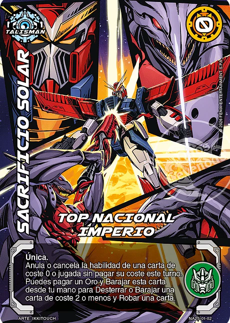 Sacrificio Solar (Top Nacional 2025-26)