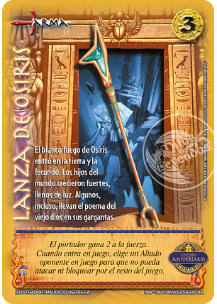 Lanza de Osiris (Kit de Batalla Ra - aniversario)